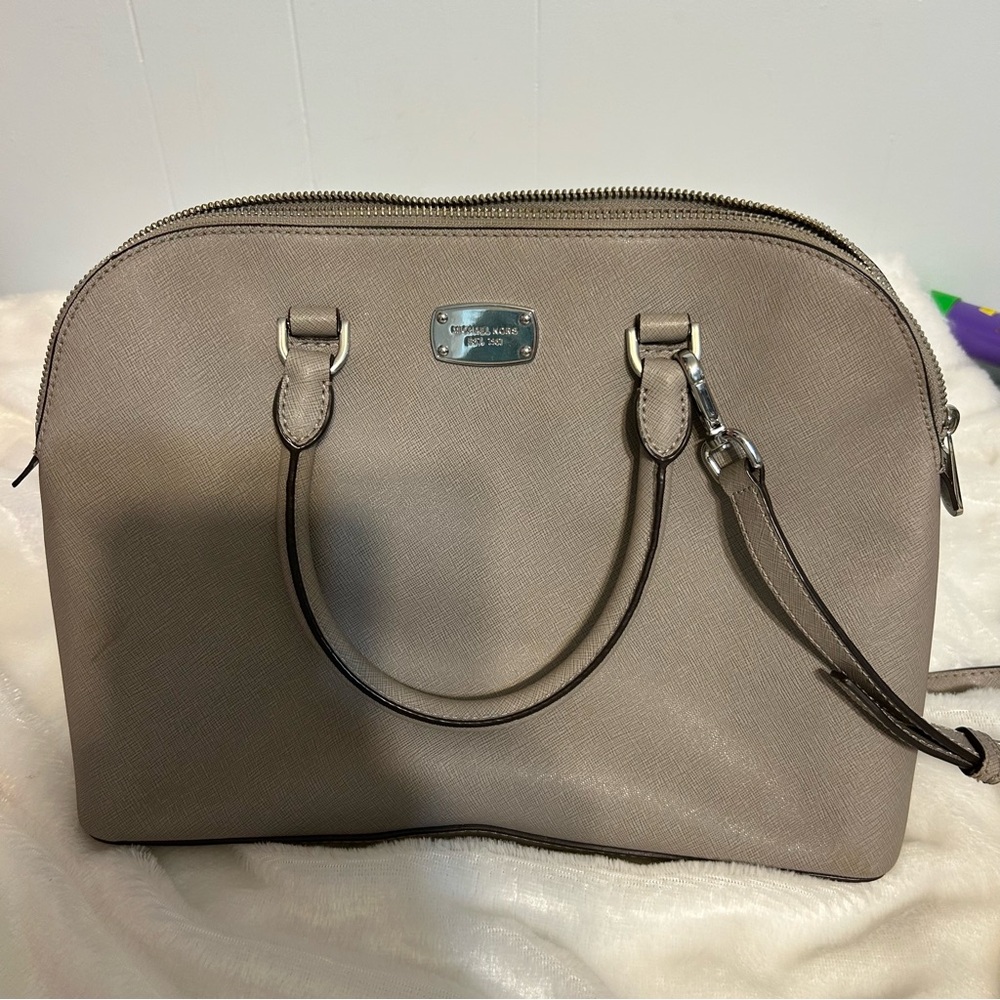 Michael Kors Taupe Satchel Bag‎